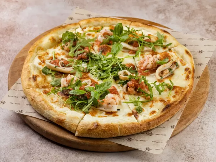 Римская пицца с морепродуктами 30 см