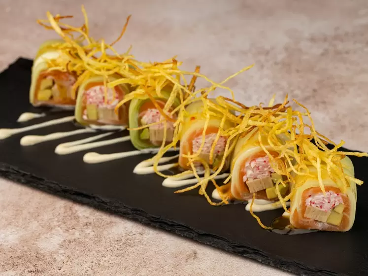 Ролл сашими без риса